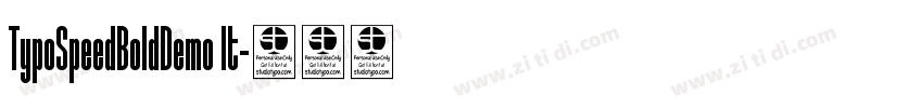 TypoSpeedBoldDemo It字体转换
